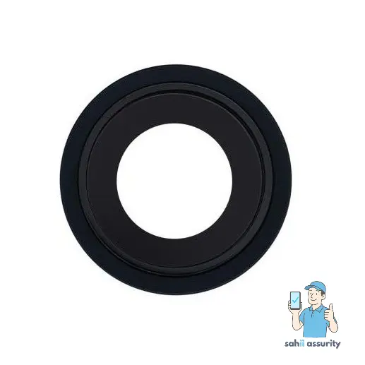 Camera Lens Glass with Frame for Apple iPhone 13 Black thumbnail